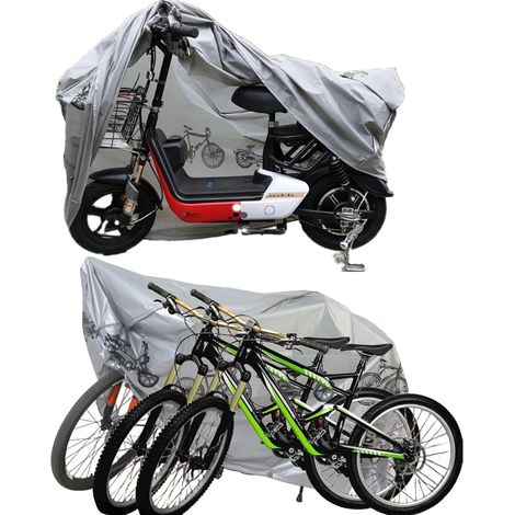 Housse Protection Imperméable vélo Bâche Anti-UV Résistant Poussière Cycle Scooter (1/5)