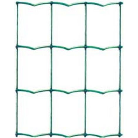 1RT RETE ELETTROSALDATA PLASTIFICATA VERDE ONDULATA MAGLIA MM.50X75 MAGLIA 75X50 FILO MM.2,1 ESTERNO - CM.100H.