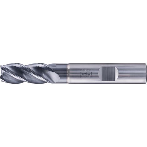 PFERD VHM Eckfräser lang 4 Schneiden Ø 12 mm Radius 1,0 mm TiAlN Schaft HB Universal Line Schruppen Schlichten Nuten (1/5)