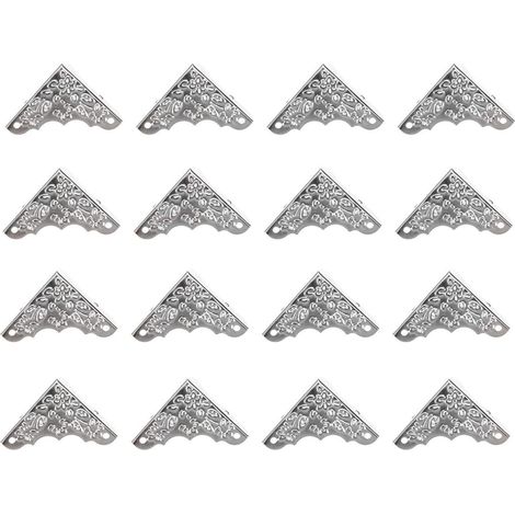 Protections d'angle en métal, vintage, lot de 12, bronze antique (1/5)