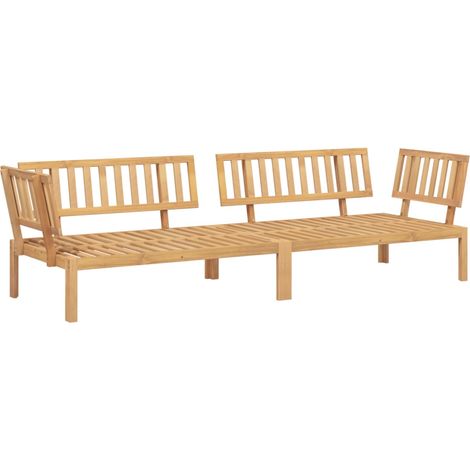 Maison Exclusive - Garten-Ecksofas aus Paletten 2 Stk. Massivholz