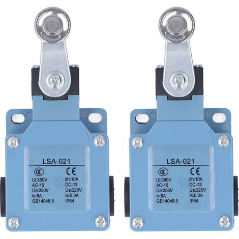 2 Interrupteurs de fin de course à levier à rouleau momentanés pour fraiseuse, imprimante 3D, découpeur plasma, 250V 220V (1/5)