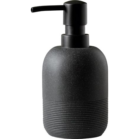 Dispensador de jabón para encimera de baño, dispensador de jabón para fregadero de cocina (300 ml, negro) (1/5)