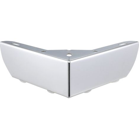 Lot de 4 pieds de meubles de cuisine argentés à monter soi-même, 55 mm de diamètre, pour table basse, armoires, lit, canapé, bureau, chaise. Pieds ro (1/5)
