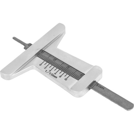 Jauge de profondeur de sculpture de pneu en acier inoxydable haute précision, mesure antidérapante pour auto et moto (1/5)