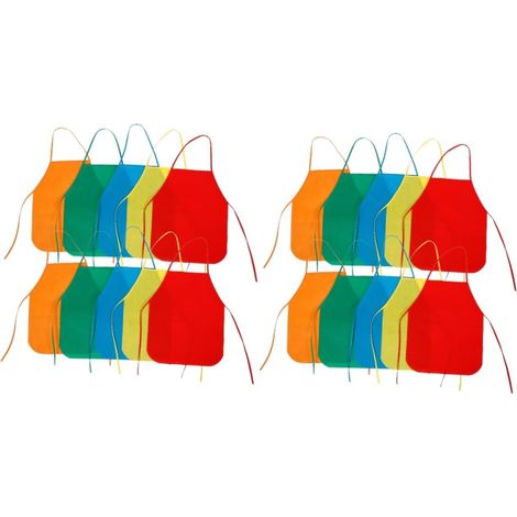 40 Pièces Tablier De Bricolage Pour Enfants Tabliers Non Tissés er Décoratif Pour Enfants ers Pour er De Peinture Multifonction ers De Cuisine Tissu (1/5)