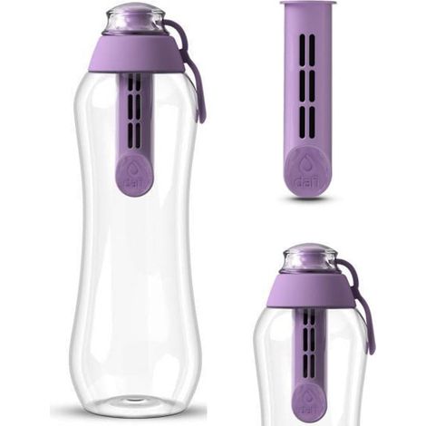 Bottiglia filtrante per acqua alla lavanda Dafi 0,3 l + filtro