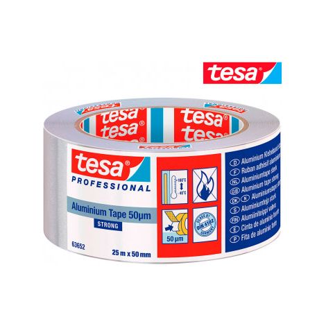 CINTA ADHESIVO ALUMINIO 50MMX25M - TESA TAPE