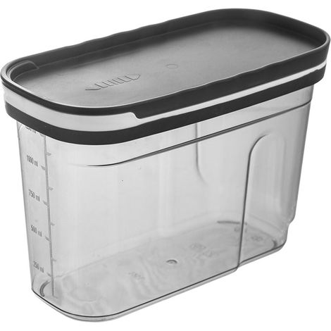 Contenitore per prodotti sfusi con dispenser, grigio, 1,25 l (1/5)