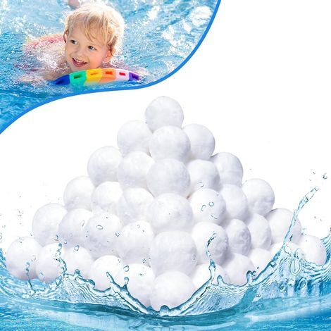 Boule filtrante pour piscines. Boule filtrante pour système de filtration à sable de piscine. Remplace 25 kg de sable filtrant. Boule filtrante de 700 g.-AquaForge (1/5)