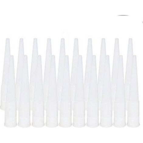 20 Pièces Cartouche Douilles Silicone Douilles embouts de Remplacement en Silicone Pointes Cartouche Cartouche Buses Buses(Diamètre intérieur de l'interface : 15 mm) (1/5)
