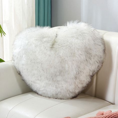 Coussin En Forme De Cœur - 40 X 30 Cm - Rembourrage En Polyester - Pour Canapé Lit Chaise - Décoration Intérieure - 1 Pièce (1/4)