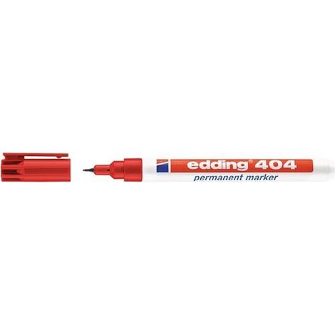 edding  Rotulador  permanente  404  rojo  grosor  de  trazo  0,75  mm  -  4-404002 (1/2)