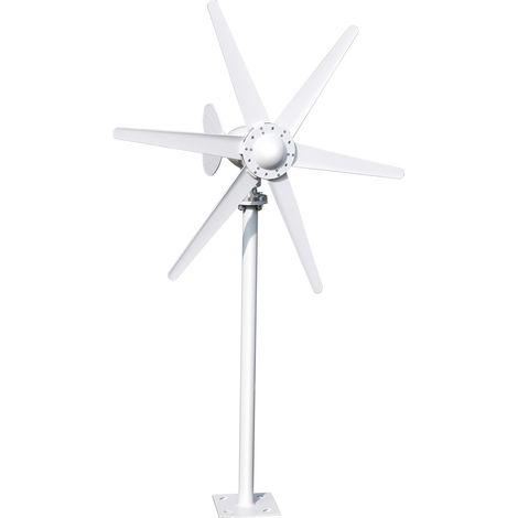 Éolienne (sans onduleur), puissance de 800 W, 6 pales, tension nominale 12/24 V, vitesse du vent au démarrage 1 m/s, 105 × 65 cm. (1/5)
