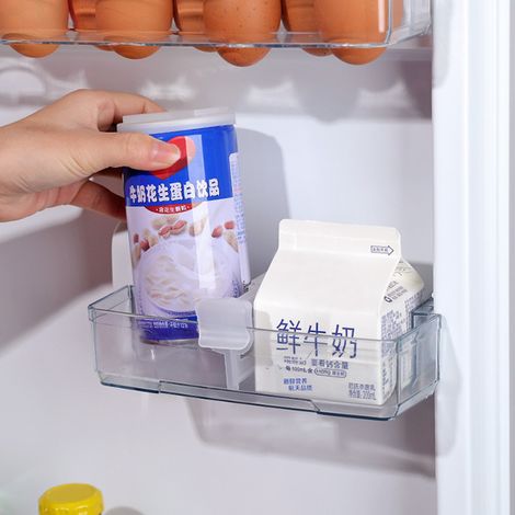 Séparateur extensible pour porte latérale de réfrigérateur, idéal pour ranger les condiments et les petits articles (paquet de 4 pièces) (1/5)