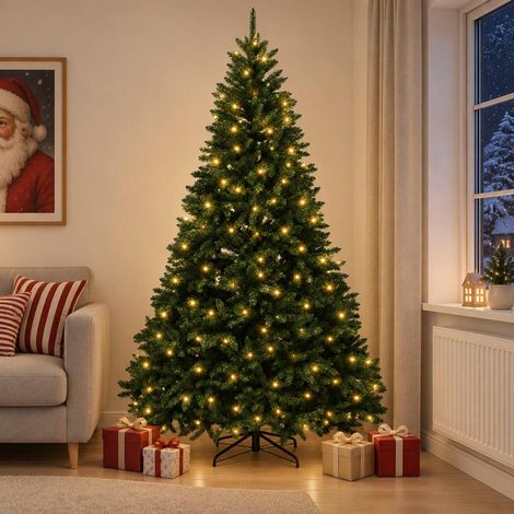 vidaXL Árbol de Navidad artificial con ramas articuladas 300 cm (1/5)