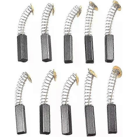 10 Stück Kohlebürsten für Elektrowerkzeuge, Motorkohlebürsten, gefiedert, 6 x 6 x 20 mm, Motorbürsten für Bohrmaschinen, 6 mm x 6 mm x 20 mm, Neu-JXLGV (1/5)