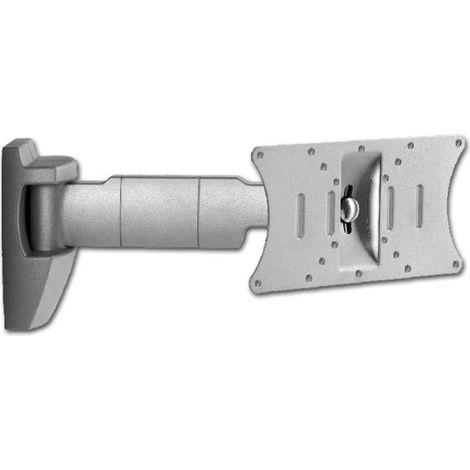 Supporto a muro omb bisolution regolabile vert. +-20º rotazione 190º vesa 50/ 75/ 100 / 100x200 10-32 max 20kg colore argento