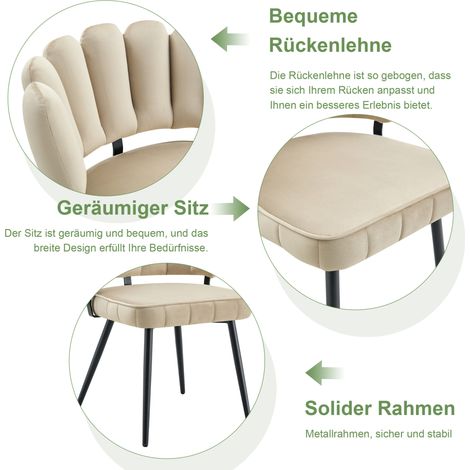 Ensemble table ronde 107 cm en MDF effet noyer avec double étagère et 4 chaises tissu brun clair à dossier fleur (1/5)