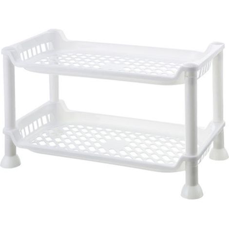 Rack De Rangement Multi-niveaux - En PP - Pour Salle De Bain Cuisine Comptoir Sol - 3 Niveaux - 1 Pièce (1/5)