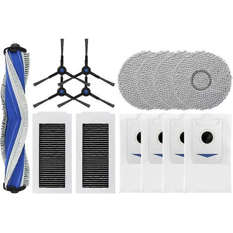 Filtre pour aspirateur brosse pour aspirateur Filtre de brosse pour aspirateur filtre de Ecovacs X5 OMNI / X5 PRO OMNI Robot Aspirateur de remplacement Sac à poussière Main Side Brosse Filtre Serpilli (1/5)