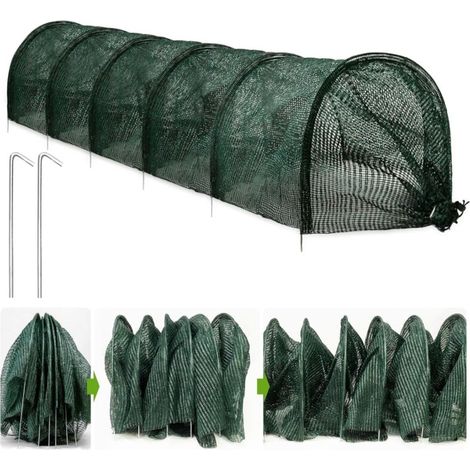 300 x 45 x 45 cm Serre Portable Protection Contre la Chaleur du Soleil, Tunnel de Jardin Couverture Ombrage Net pour Serre Jardin Patio Plantes,Filet Tunnel Jardin Potage,pour Jardin Potager Protectio (1/5)