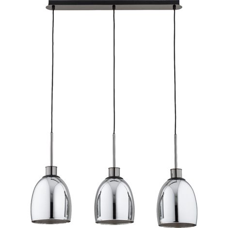 Suspension barre graphite/chrome 3xE27 Alfa DERSEL (1/3)