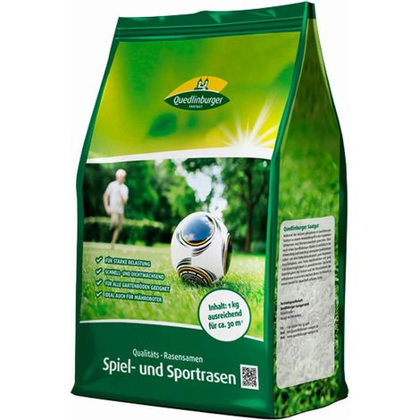 Quedlinburger KLBB Spiel + Sportrasen 1 kg - Rasensamen