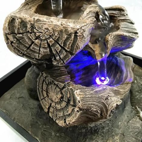 Fontaine Intérieure - Fontaine De Table Avec Écoulement En Cascade - Pour Salon Bureau Ou Chambre - 1 Pièce (1/4)
