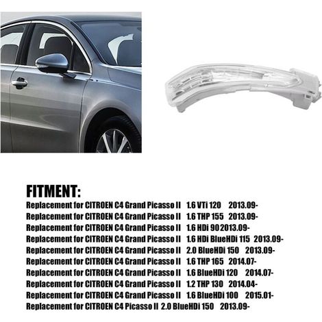 LED-Seitenspiegel mit Blinker für PEUGEOT 508 CITROËN C4 DS5 – OEM 4068916 (rechts) – Sicherheit und Stil (1/4)