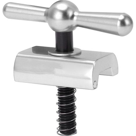 Poignée de Guidon en Alliage d'Aluminium Pliable pour Vélo Brompton, Accessoire Vélo avec Boucle en C Argenté (1/5)