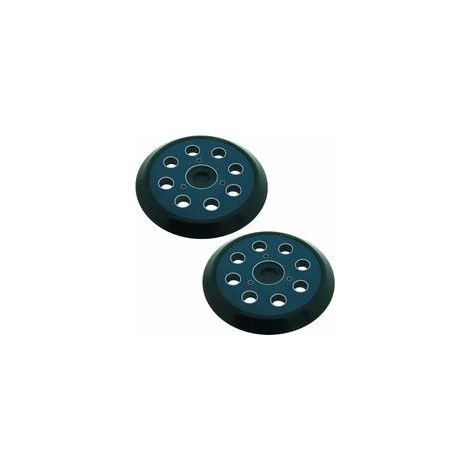 Plateau de ponçage pour ponceuses orbitales aléatoires à 8 trous (125 mm), compatible avec les modèles Makita M9204, BO5030, BO5031, DBO180Z, BO8041, DBO180RMJ, BO5041, BO5010, BO50111 et BO5012 – Lot