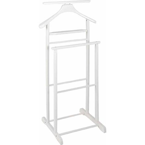 Valet de Chambre en Bois "Veoh" 102cm Blanc