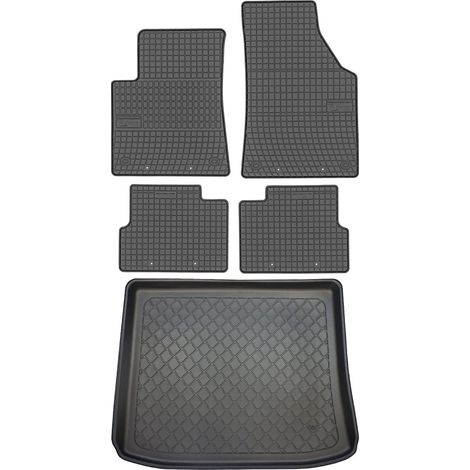Set di tappetini in gomma per auto e tappetino per bagagliaio per Jeep Cherokee V KL SUV dal 03.2014