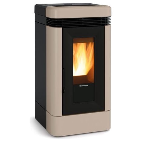 Extraflame – Poêle à granulés céramique 12.1 kW – Évacuation arrière – WIFI inclus – Autonomie 27 kg – Volume de chauffe 344 m3
