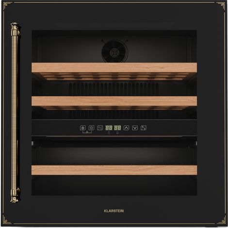 Klarstein Refrigerador de vino Vinsider Victoria 36  36 botellas  táctil  protección UV  LED  silencioso  3 estantes