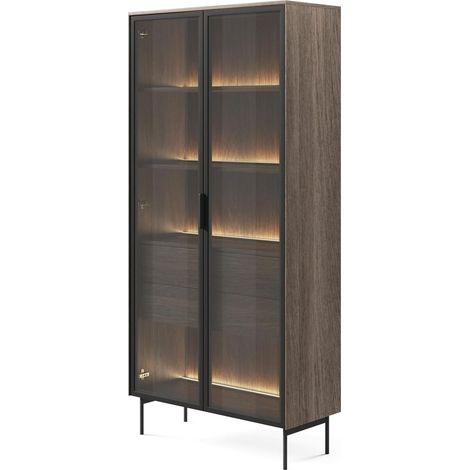 Vetrina, rovere Dunin, 91,5 x 194,6 x 39,3 cm (1/5)