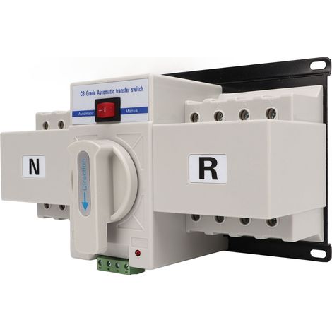 Automatischer Umschalter mit zwei Stromversorgungen, stabile Statusanzeige, 4-polig, 63 A, 400 V (1/5)