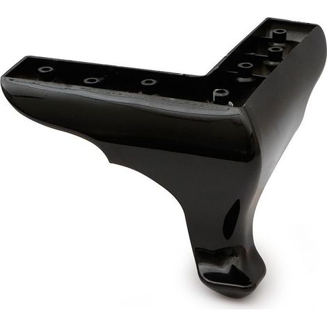 pata de plástico okaliptus. negro. fijación superior. altura 140mm - qq