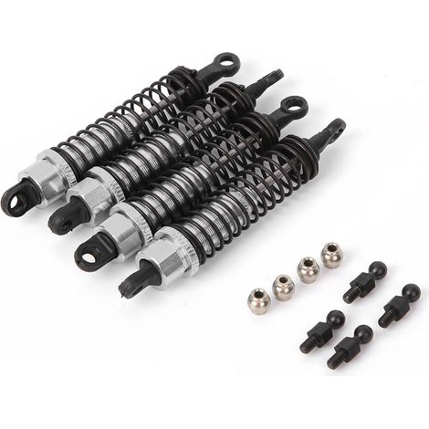 Amortisseurs avant et arrière 80mm pour voiture RC RGT 136100 1/10 argent 68126S (1/5)