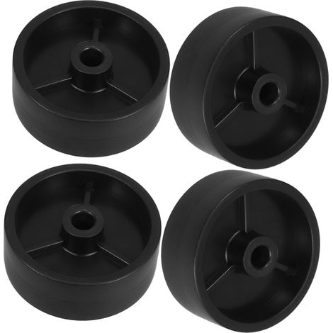 4 pièces Kit de Roues pour Chauffage Extérieur Gaz Accessoires Mobiles Résistants Aux Intempéries Remplacement Facile pour Parasol et Barbecue