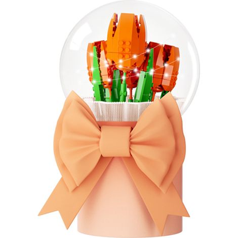 Coffret cadeau Bobo Ball, blocs de construction, bouquet, sangle légère, seau à câliner, cadeau de Saint-Valentin pour petite amie (1/5)