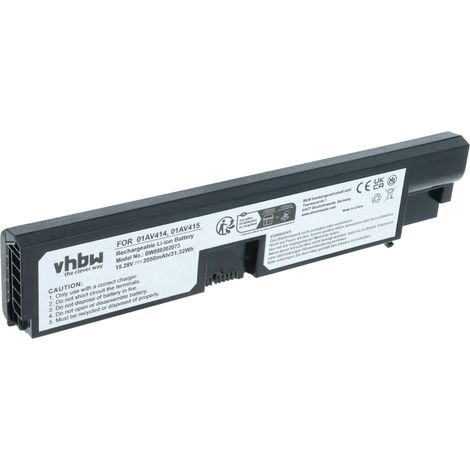 vhbw Akku Ersatz für Lenovo SB10K97573, 01AV416, 01AV417, 01AV414, 01AV415, SB10K97571, SB10K97572, 01AV418 für Notebook (2050 mAh, 15,28 V, Li-Ion) (1/5)