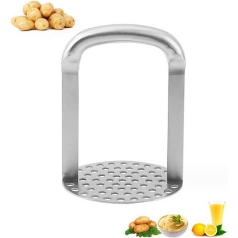 Presse-Purée,Presse-purée en acier inoxydable,Presse-purée de Multifonction,Presse Puree Manuel Professionnel,pour Cuisine,Fruit (1/4)