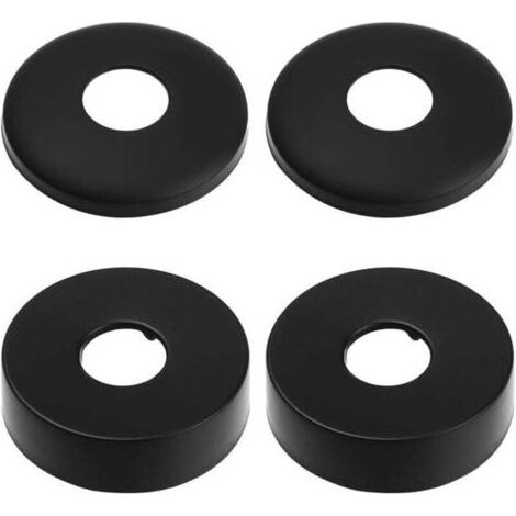 Rosace Robinet, Rosace Mitigeur Douche, 4 Noir De Cache Tuyau en Acier Inoxydable,Rosace Radiateur - Rosace pour Robinets De Douche, Robinets, Radiateurs (1/5)