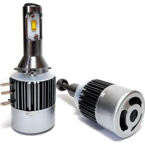 Kit coppia lampade LED H15 auto CANBUS 4800 lumen 6000K 36W