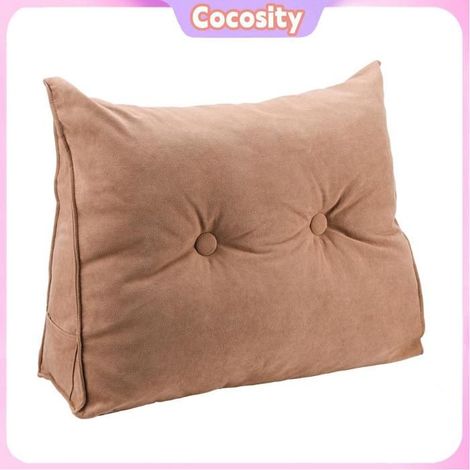 Cocosity Oreiller de tête de lit Coussin triangulaire tête de lit grand dossier coussin lombaire Tatami paquet souple point presse (1/5)