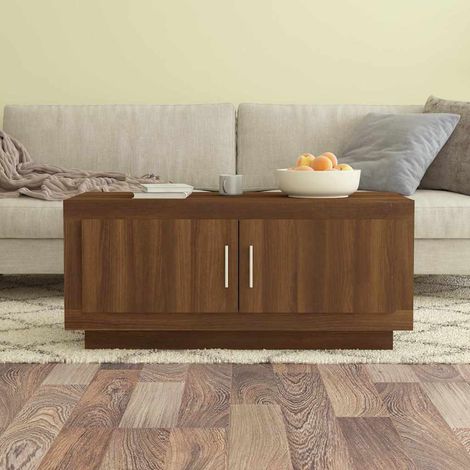 vidaXL Coffee Table Brown Oak 102x50x45 cm Engineered Wood (1/5)