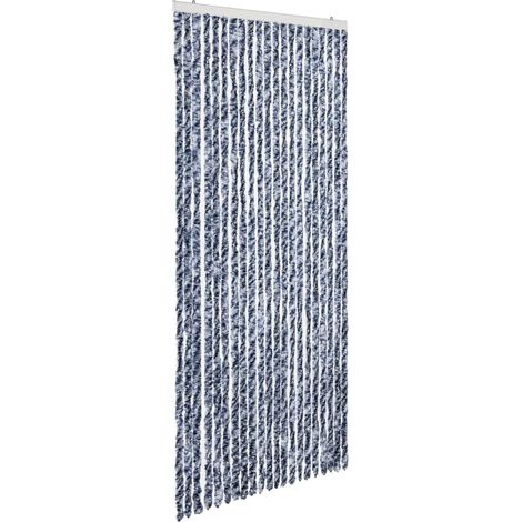 Moustiquaire Bleu et blanc 90x200 cm Chenille