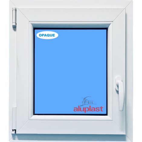 Eco-Blu – Fenêtre PVC H700 mm x L500 mm – Oscillo-battante tirant gauche – Verre dépoli – Isolation thermique Uw 1,61 W/m²k – Sécurité RC2